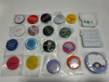 back number 캔뱃지 묶음 판매 메모장 덤 포함