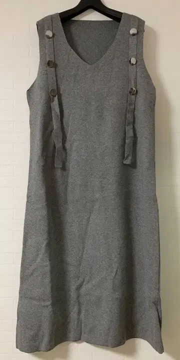 새상품 피아체레 원피스 그레이 M 이시카와 라보