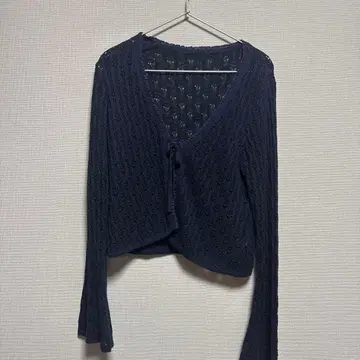 tinajojun 프론트 리본 니트 가디건