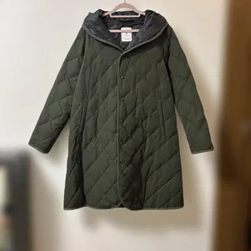 내추럴 런드리 코트 다운 퀼트 다운 코트 롱 기장