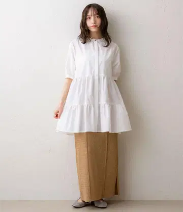 [ NOAHL ] 티어드 튜닉 블라우스