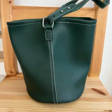 다크 그린 버킷백 숄더백