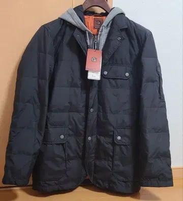 지 스테이지 블랙 퀼팅 자켓 다운 포함