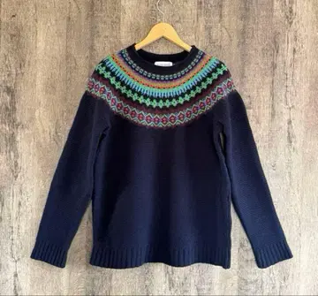 [ ERIBE ] UNITED ARROWS 별주 노르딕 무늬 니트