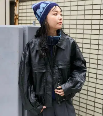 Freaks store 인조 가죽 자켓