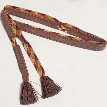 (x12) 허리띠 단품 기모노 일본 의류 잡화 오비 끈 꼬인 술 장식