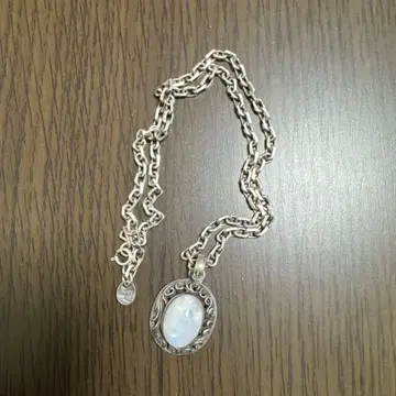 SAAD 실버 925 문스톤 목걸이