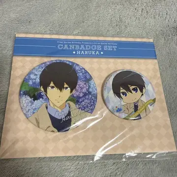 나나세 하루카 Free! 벌스데이 굿즈 캔뱃지 세트