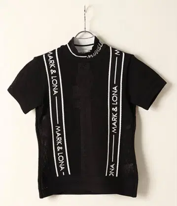 택 포함 미사용 새상품 MARK & LONA 블랙 T셔츠