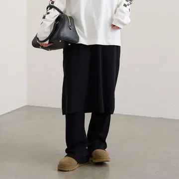 프레임워크 레이어드 스타일 레깅스 포함 스커트 블랙 36 편안함