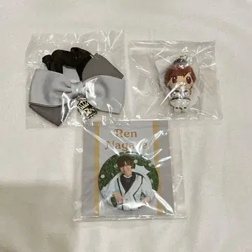 나가세 렌 PVC 키링 스크런치 캔뱃지 세트