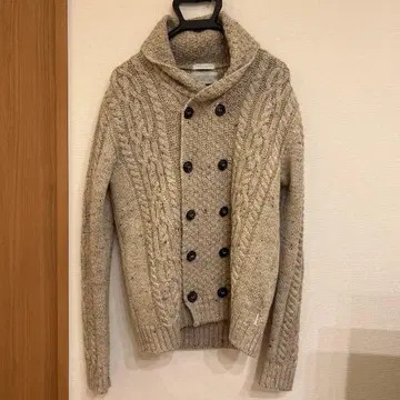 PEREGRINE 케이블 니트 가디건 M 아이보리