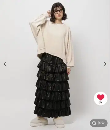 니코앤드 아웃링킹 블리치 풀오버 화이트 M