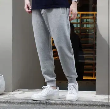 루프 휠러 맨투맨 리브 팬츠 M 사이즈 그레이