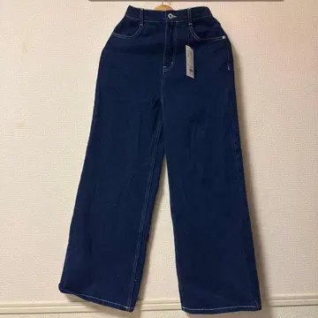 와이드 데님 블루