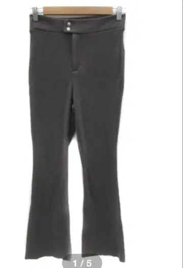 EMODA 리브 팬츠 프리 사이즈 차콜 그레이