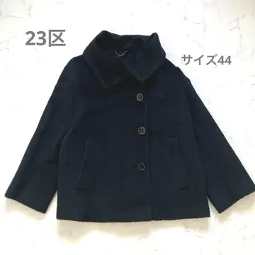 23구 빅 컬러 숏 샤기 코트 알파카 빅 사이즈