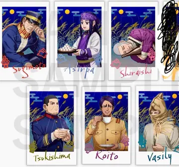 골든 카무이 트레이딩 인스턴트 사진풍 카드 6장 세트