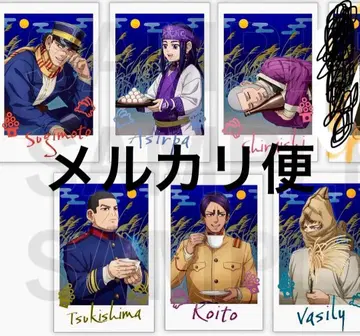 골든 카무이 트레이딩 인스턴트 사진풍 카드 6장 세트