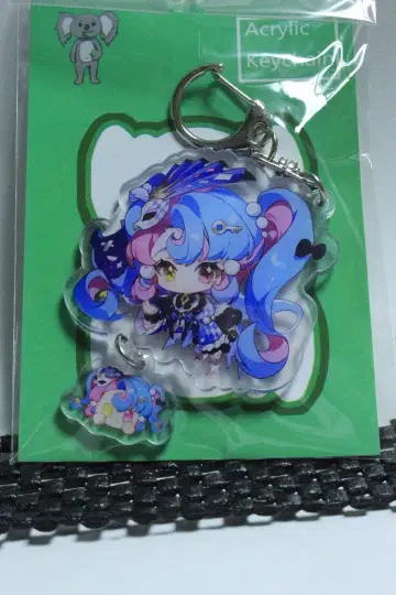 명조 로코코 아크릴 키체인 키링
