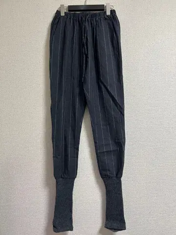 muller of yoshiokubo 스트라이프 밑단 리브 팬츠