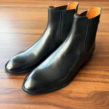 [ 미사용 새상품 ] ZEGNA 사이드 고어 부츠 블랙