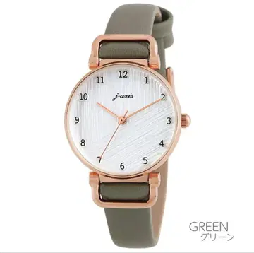 j-axis 그린 스트랩 시계