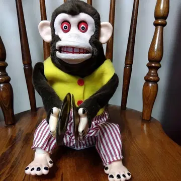 원숭이 심벌즈 캐릭터 봉제 인형