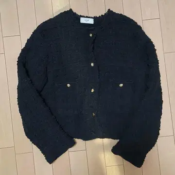 SLOBE IENA 트위드 니트 자켓