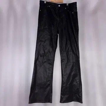 H&M 코팅 블랙 데님 부츠컷