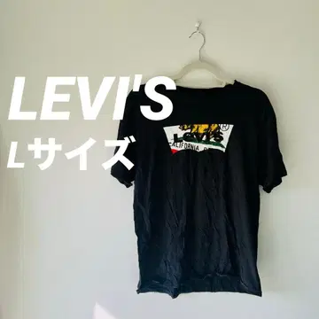 LEVI'S 블랙 T셔츠 L 캘리포니아 프린트