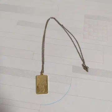 [ 레어 ] 사이죠 히데키 골드 플레이트 목걸이 9 나인