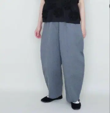 qiri 자코 팬츠 블루 그레이