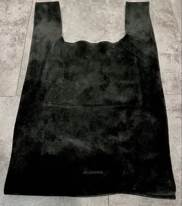 JIL SANDER 블랙 스웨이드 토트백