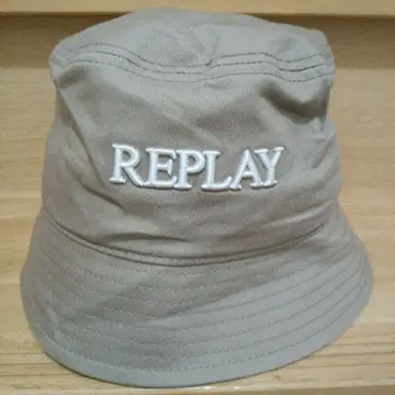 REPLAY 베이지 버킷햇 M/L