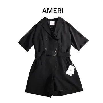 새상품 AMERI VINTAGE 테일러드 숏 살로펫 S 블랙