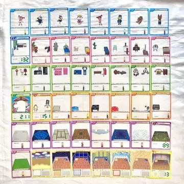 극장판 동물의 숲 밀피 카드 48장