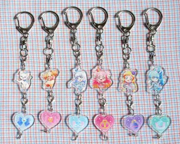 [ 익명 배송 ] 프리큐어 라이브 연동 아크릴 키링 풀 컴프 완프리