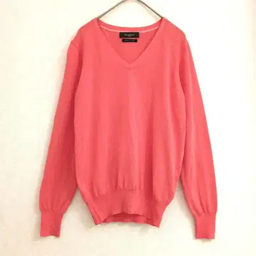 Demi-Luxe BEAMS 코튼 V넥 니트 풀오버