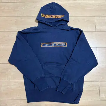 UNDERGROUND 네이비 후드티 L 사이즈