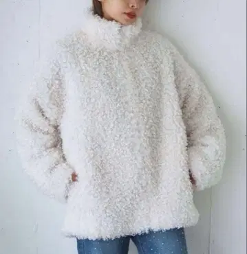 tiptop Long 푸들 퍼 블루종