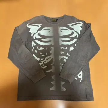 vanson 본 스켈레톤 롱T