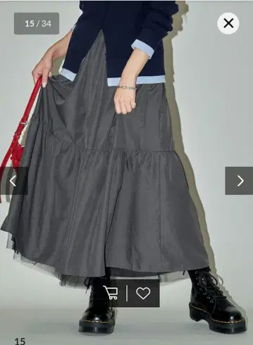 PUBLUX FREAK'S STORE 튤 레이어드 캉캉 스커트