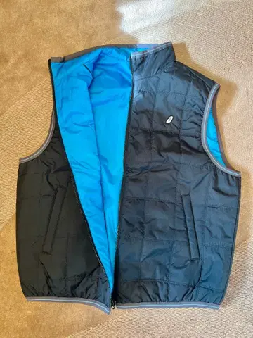 [ 새상품급 ] ASICS 충전솜 베스트 남성용 XL 경량 스포츠 웨어