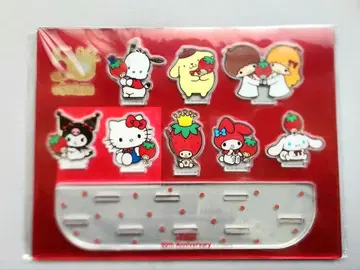 50주년 기념 딸기신문 딸기 캐릭터 아크릴 스탠드 세트