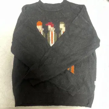 PERUSHU 캐릭터 패턴 니트 스웨터