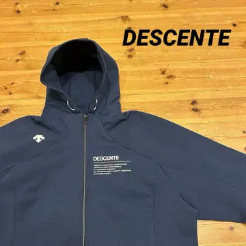 DESCENTE(데상트) 풀 집업 후드티 래글런 소매
