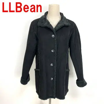 A4825 엘엘빈 무스탕 코트 자켓 보아 안감 블랙 S