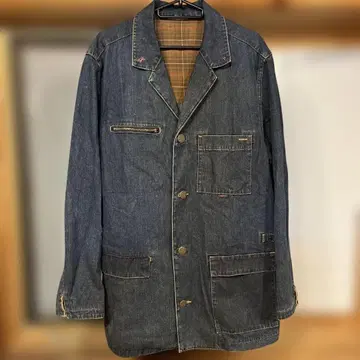 파파스 데님 커버올 샵코트 L