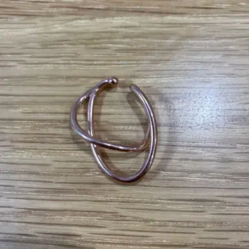 가격 인하 로즈 골드 크로스 디자인 이어커프 핑크 골드